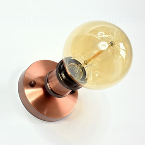 Old copper Wall Sconce / Ceiling light fixture Plug in Sconce with switch Wall Light Bathroom Wall-mounted lamp vanity light Bedside lamp