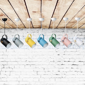 Multicolored spotlight Projector lamp Bedside pendant light Pendant light chandelier pendant lighting Minimalist multi-colored pendant lamps