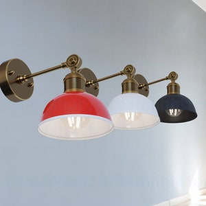 Exterior wall light Red wall sconce Outdoor sconces lighting Vintage wall sconce pair outdoor wall sconce Outdoor lighting arm sconce lights