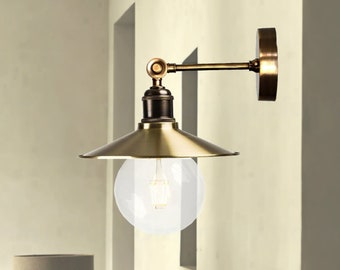 Natural Brass Sconce Brass light fixture Golden Sconce Light Fixture Brass Wall Sconce Brass Outdoor Light Unfinished Brass Patio sconce