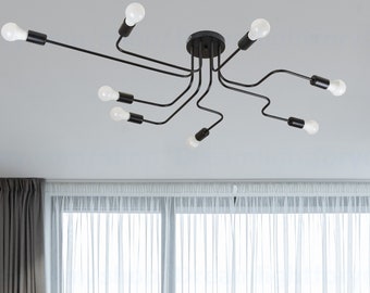 8-lights Industrial Ceiling Chandelier Spider Chandelier Pendant light octopus Chandelier Industrial light fixture Kitchen lighting