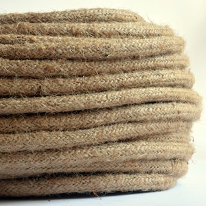 From 3ft Jute Textile cable Cloth cord Fabric Covered Wire 2x0.5 20/2 AWG Cloth wire Cloth cord Color cord Electrical cord Fabric cable