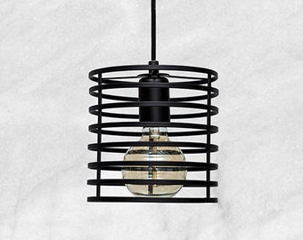 Industrial lighting Cage Pendant Light Industrial Chandelier Cage Pendant lighting Dining room Light fixture Kitchen Chandelier lighting