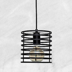Luminaire industriel Suspension cage Lustre industriel Luminaire suspendu cage Luminaire de salle à manger Luminaire lustre de cuisine