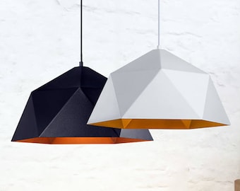 Lámpara colgante poligonal Iluminación colgante moderna Lámpara de cocina Lámpara de comedor Luz de cocina Lámparas colgantes Lámpara colgante