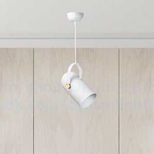 White spotlight Projector lamp Vanity adjustable pendant light Pendant light Kids room pendant lighting Minimalist white pendant lamps