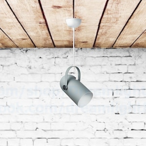 Gray spotlight Projector lamp Vanity adjustable pendant light Pendant light Kids room pendant lighting Minimalist gray bedside pendant lamps