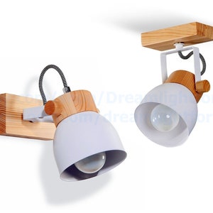 Modern wall sconce Ceiling light Wooden Wall sconces Lighting sconce Bedside sconce lighting Industrial sconce lamp