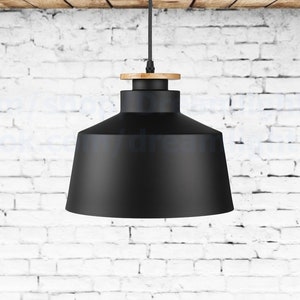 Black shade pendant light Scandinavian pendant lighting Kitchen island Nordic metal shade pendant lights Modern Pendant chandelier lighting