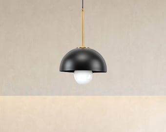 Black dome pendant light for kitchen island light Contemporary light Pendant lighting for kitchen Pendant lamp shade Kitchen light Bar light