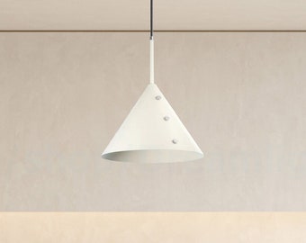 Ivory pendant light for kitchen island lighting Alabaster pendant light Scandinavian light Cone shades modern light fixture Tan lights