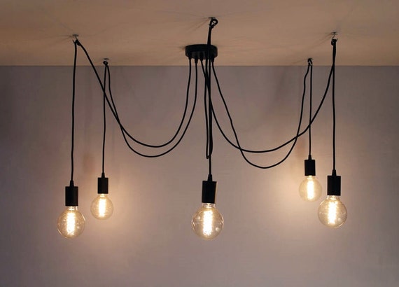 Multi Pendant Light Octopus Chandelier 3 5 Hanging Lights Industrial Lighting Spider Chandelier Pendant Lighting Industrial Chandelier