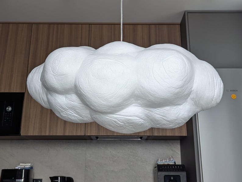 Nursery Cloud Ceiling Light Baby Room Pendant Lamp Kids Bedroom Chandelier Cloud Shaped Lighting for Children Nursery Pendant Lighting image 8