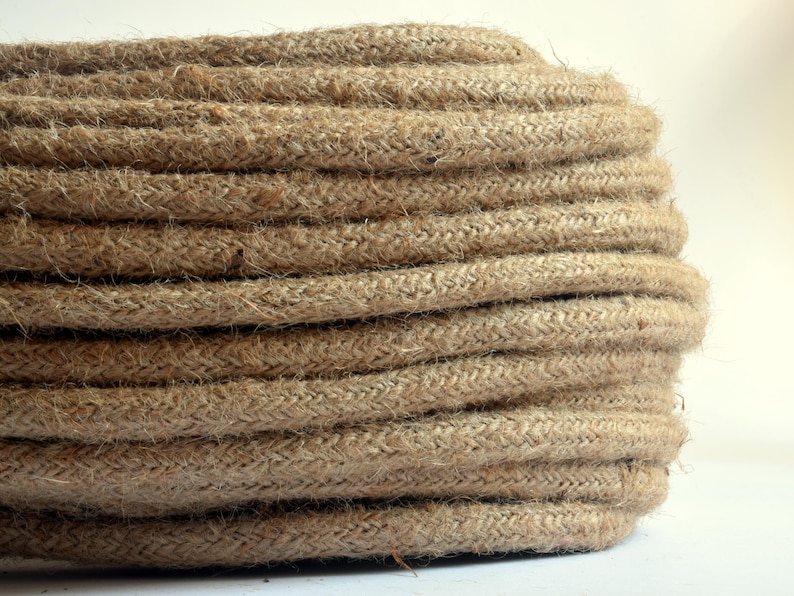 Lamp cord 6 feet Pendant light cord Lamp wire Light cord Pendant cord Fabric cable Fabric covered wire Cloth covered cord Textile cable image 13