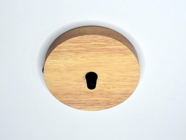 Wooden Ceiling canopy Wooden Ceiling rose lighting spare parts Ceiling plate cover Ceiling base Pendant light canopy Wood ceiling canopy image 1