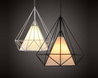 Industrial Pendant Light Cage with plafond Industrial Chandelier Diamond Cage Pendant lighting Chandelier Modern lighting Kitchen Chandelier