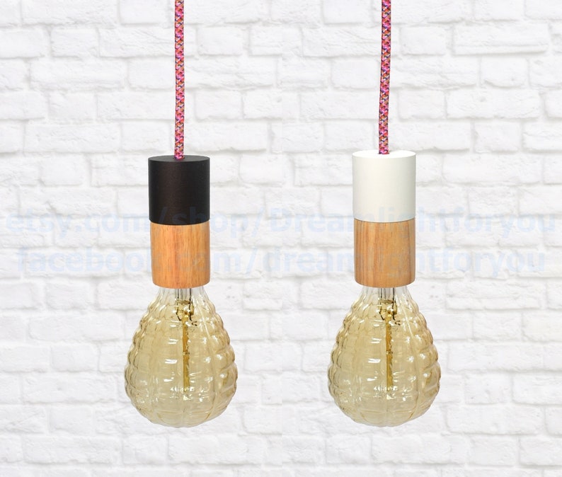 Timber Light Socket Pendant Light Wood Pendant Lamp Socket Etsy