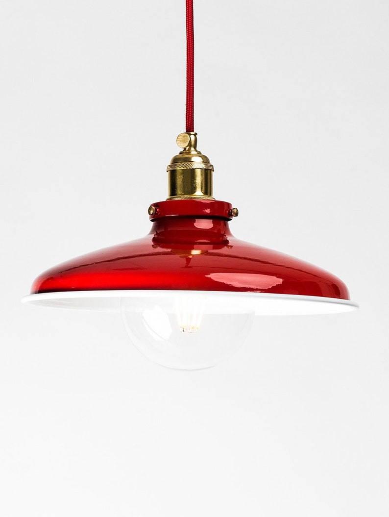 Red Pendant Light Kitchen Island Pendant Lighting Dine Room Etsy