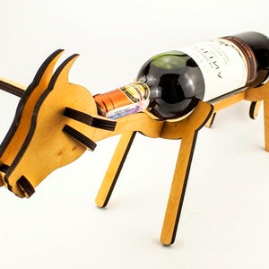 Wine bottle holder in the form of Cow Wine Holder Wine rack Stand for bottles Wine bottle stand Bottle holder Wine carrier Wine accessories