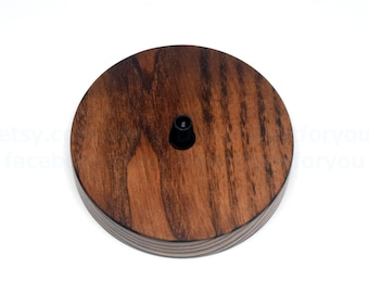 Wooden ceiling rose Dark wood ceiling canopy Lamp spare parts Ceiling light cover Wooden ceiling canopy timber Light canopy Ceiling plate