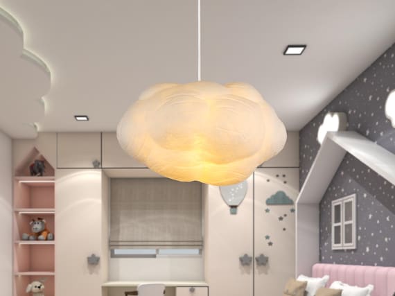 Nursery Cloud Ceiling Light Baby Room Pendant Lamp Kids Bedroom Chandelier Cloud Shaped Lighting for Children Nursery Pendant Lighting