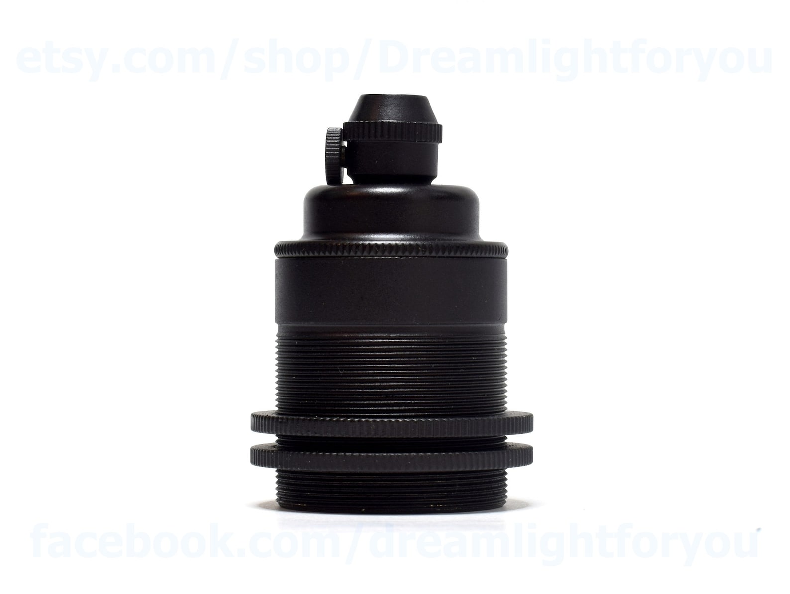 Bronze Threaded Light Bulb Socket Shade Ready E26 E27 Brass Lamp Holder ...