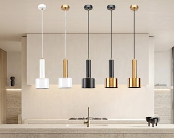 Kitchen bar hanging lights Tube shaped Pendant light for kitchen island Modern kitchen lighting pendant lighting fixtures for kitchen island