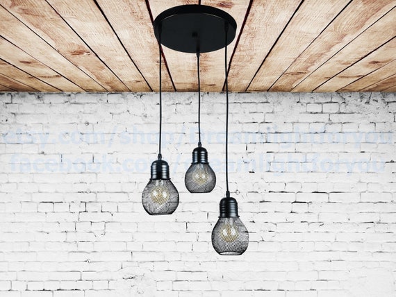 Triple Pendant Light Cer Grid Plafonds Chandelier Triple Pendant Light Cer, Triple Pendant Light Kitchen
