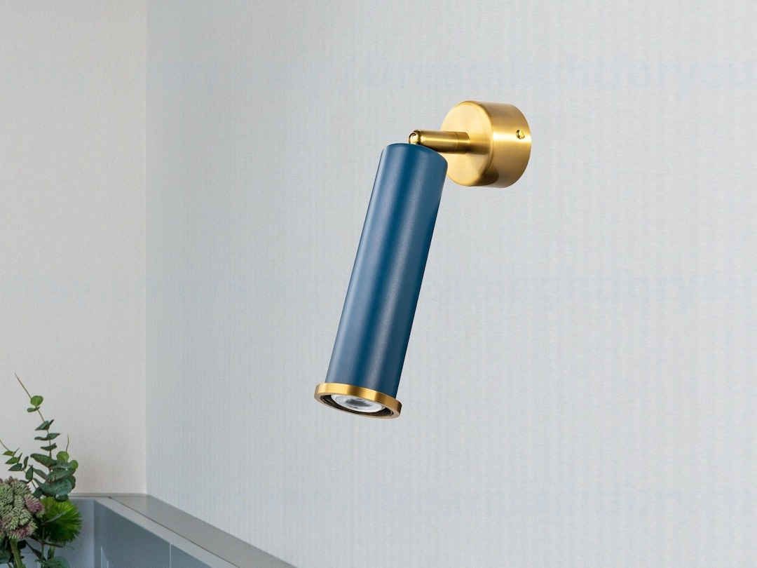 Navy Blue Spotlight Wall Lamp Spotlight Sconce Cylinder Light Fixture