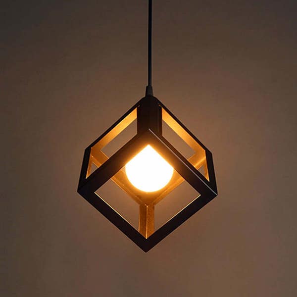 Iron Cube Pendant Light Stylish Chandelier Hanging cube Industrial Chandelier Pendant light Modern lighting Kitchen Chandelier