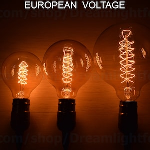 G80 G95 G125 Edison Glühbirnen Spiral Glühfaden Antike Glühbirnen 220V 40W Edison Globe Glühbirnen Retro Glühbirnen Lampe Birne Glühlampe Birne