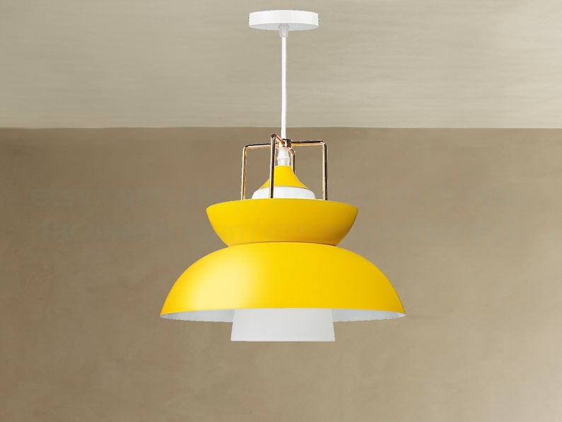 Yellow Pendant Lights for Kitchen Island Pendant Lighting for Etsy