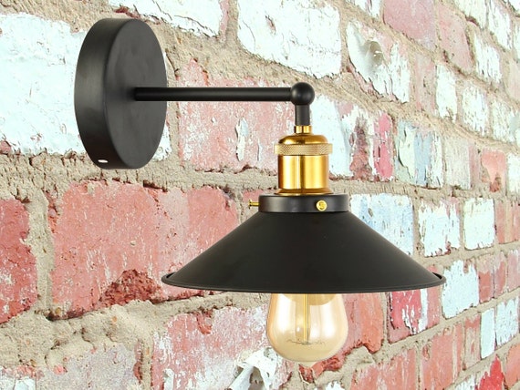 Iron Sconce Industrial Wall Lighting for Bar Downside Wall Light