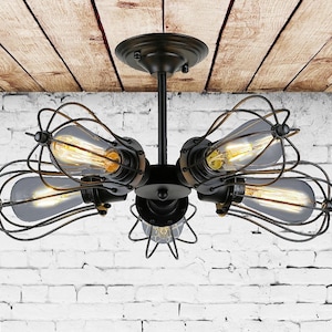 3-5 heads Cage Pendant light Industrial lighting for Bar Pendant lighting Retro Light fixture Industrial light Restaurant light