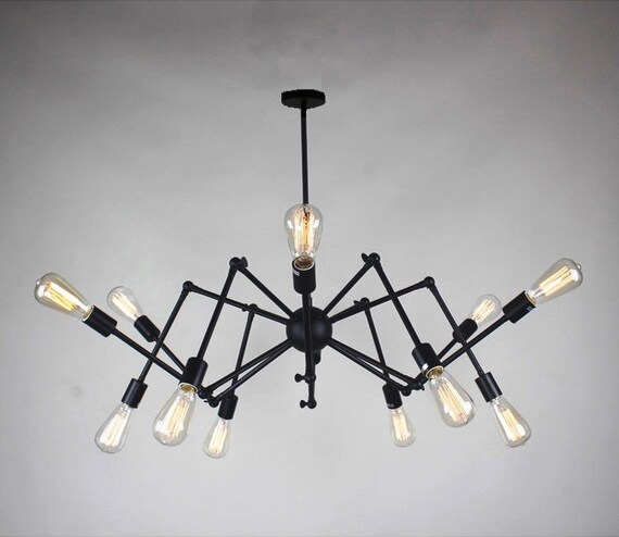 Vintage Industrial Spider Chandelier 12 16 Pendants Light Octopus Chandelier Modern Lighting Kitchen Pendant Light Ceiling Lamp