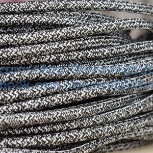 Fabric wire 1-25meters (3-80ft) Lamp wire Fabric cable Fabric covered cord Cloth covered wire Textile cable Vintage cable Lighting cable