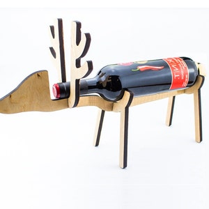 Wine rack in the form of Deer Wine Holder Wine bottle holder Stand for bottles Wine bottle stand Bottle holder Wine carrier Wine accessories