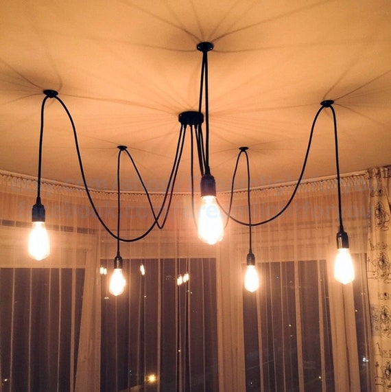 Lámpara para techo Araña, Vintage - Industrial, para 6 focos