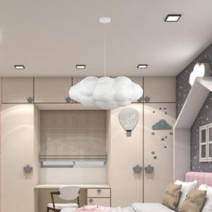 Nursery Cloud Ceiling Light Baby Room Pendant Lamp Kids Bedroom Chandelier Cloud Shaped Lighting for Children Nursery Pendant Lighting image 15