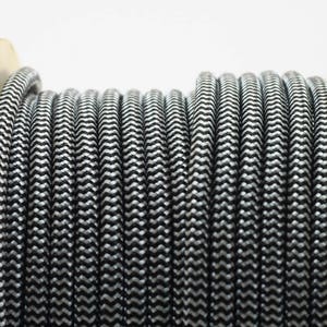 Chevron pattern Textile cable 1-25m (3-80ft) Fabric Covered Wire AWG Zigzag Cloth covered wire Cloth cord Electrical cord Lighting cable