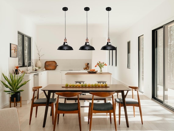 3 stuks zwart hanglamp industriële kroonluchter plafondlamp