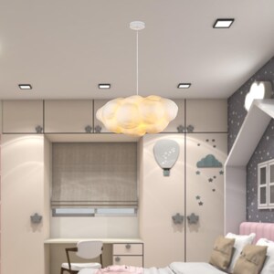 Nursery Cloud Ceiling Light Baby Room Pendant Lamp Kids Bedroom Chandelier Cloud Shaped Lighting for Children Nursery Pendant Lighting image 12