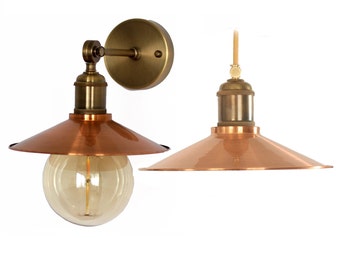 Handmade Copper Pendant Light & Copper Sconce Outdoor Pendant Light Porch sconce Copper lamp shade pendant lighting Outdoor sconce light