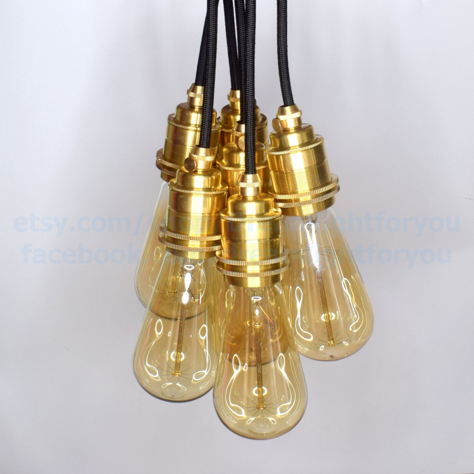 Brass Threaded Lamp Socket Shade Ready E26 E27 Brass Light Etsy