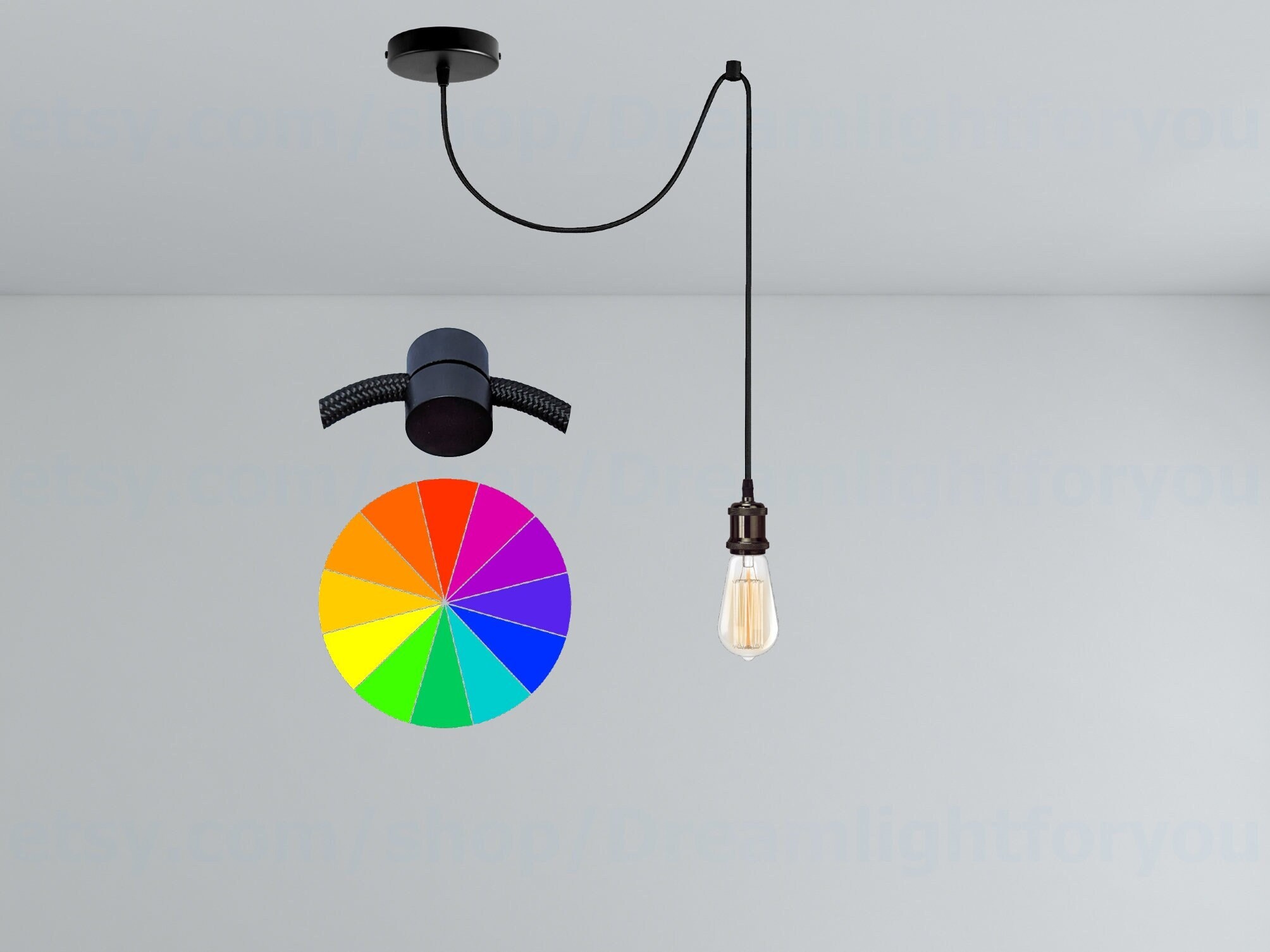 Swag Mount Pendant Light Black Threaded Light Socket Swag Pendant