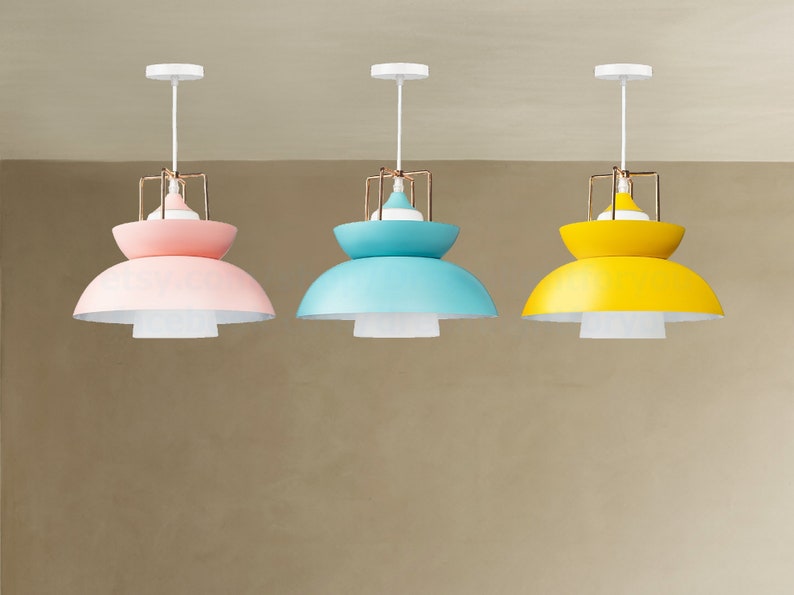 Blue Pendant Lighting for Kitchen Island Pendant Lights for Etsy