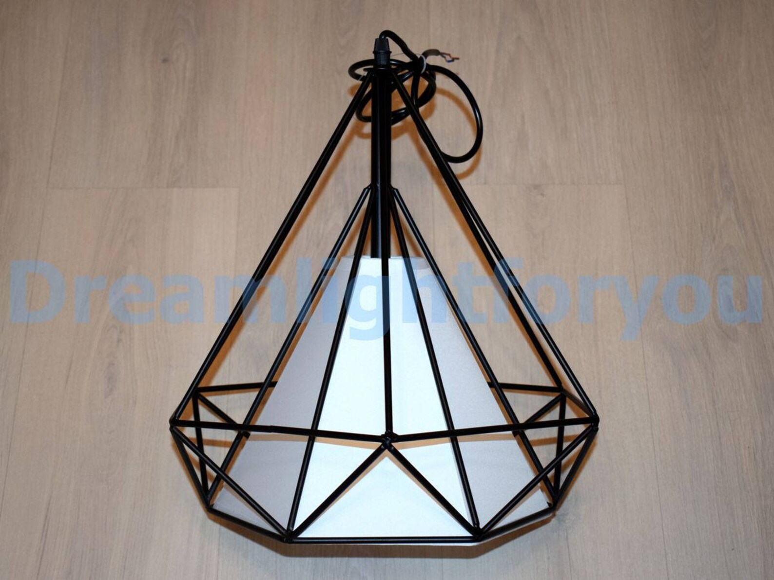 Industrial Pendant Light Cage with plafond Industrial Etsy
