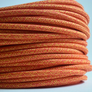 Lamp cord 6 feet Pendant light cord Lamp wire Light cord Pendant cord Fabric cable Fabric covered wire Cloth covered cord Textile cable image 16