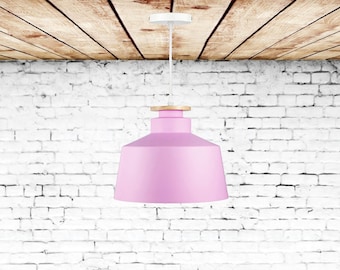 Dormitorio de niñas Luz guardería Rosa Iluminación colgante Iluminación para habitación de niños Lámpara colgante rosa Habitación de niñas Lámpara colgante rosa