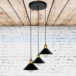 3 Heads Iron Pendant Light Fixture Industrial lighting Hanging light Vintage Chandelier Pendant lighting Modern lighting Kitchen Chandelier